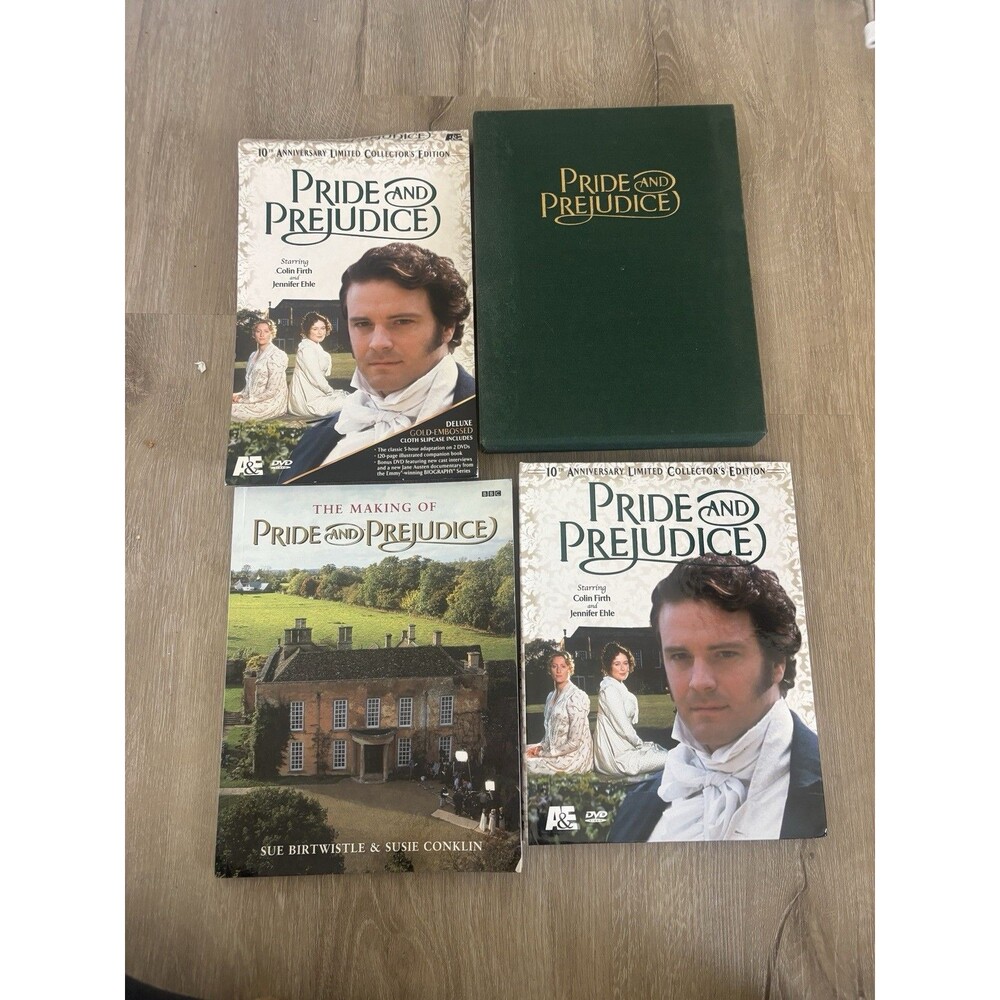 Pride and Prejudice DVD Box Set 10th Anniversary Collector Book Colin Firth BBC